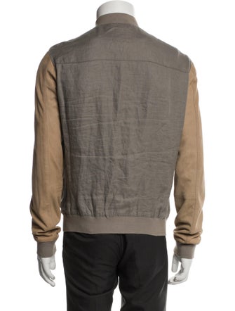AllSaints Linen Bomber Jacket