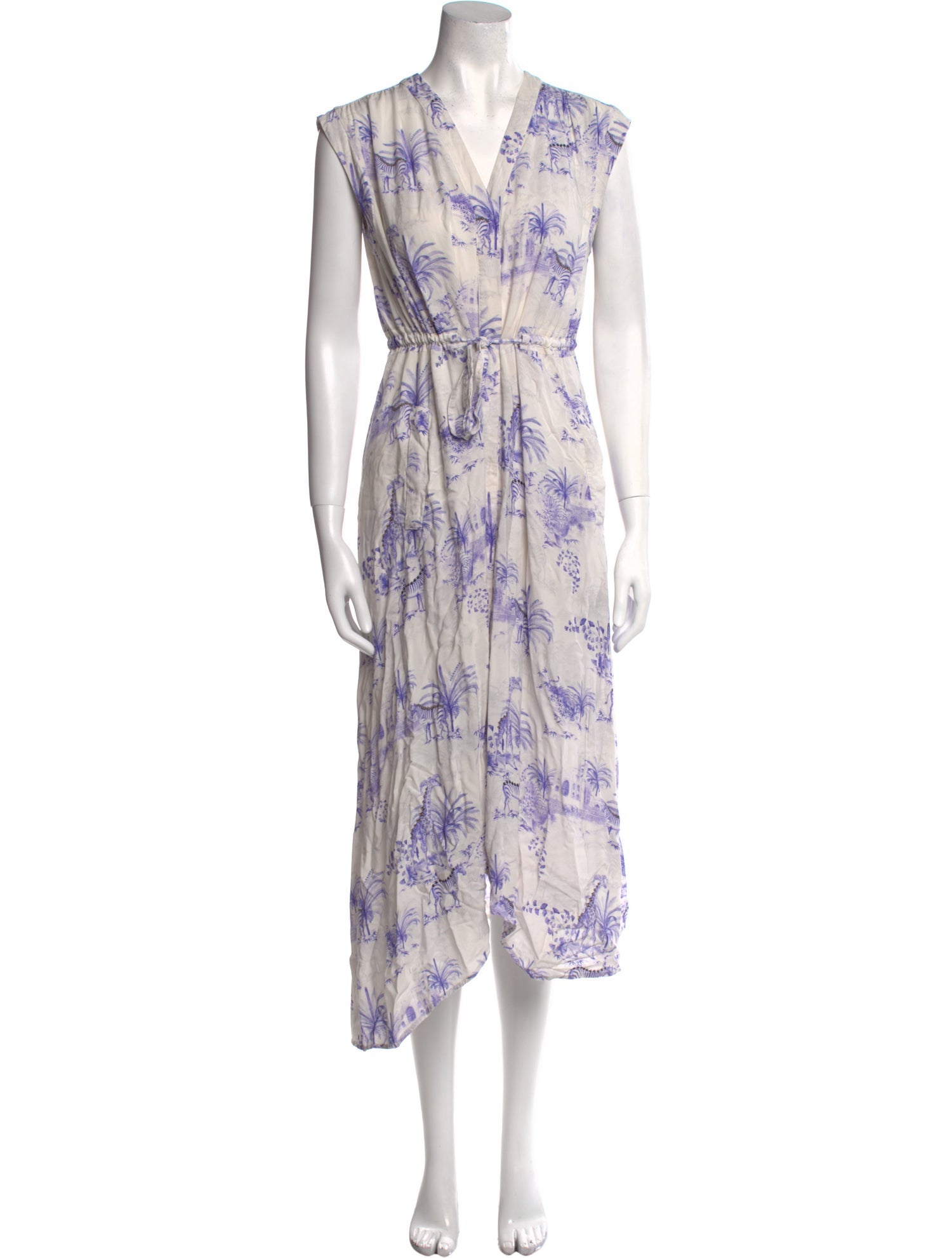 AllSaints Floral Print Long Dress