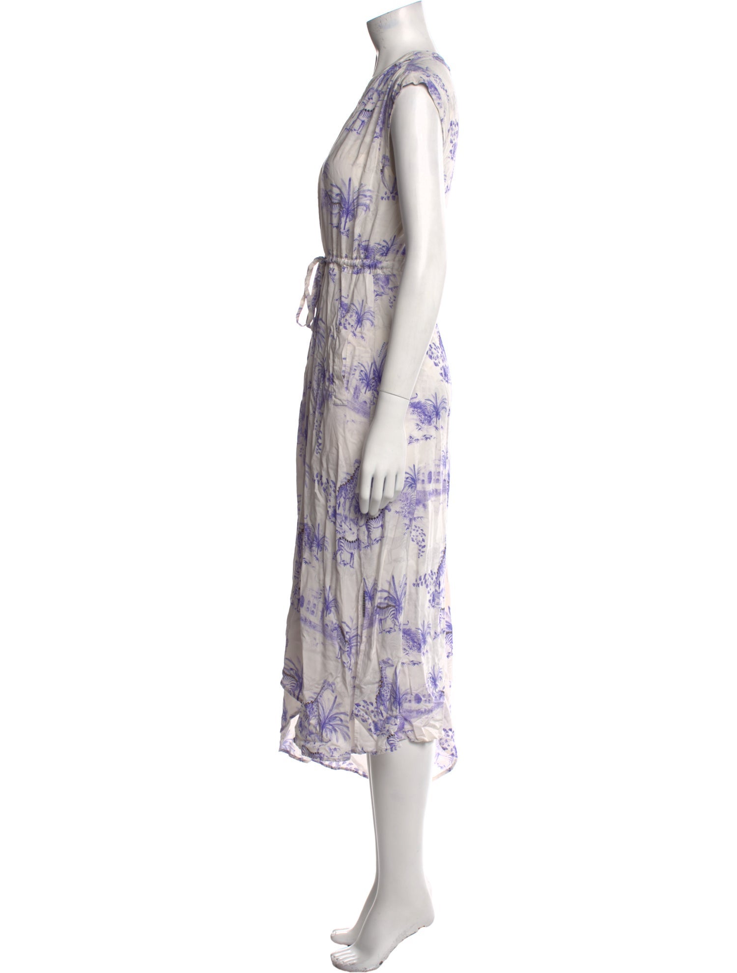 AllSaints Floral Print Long Dress