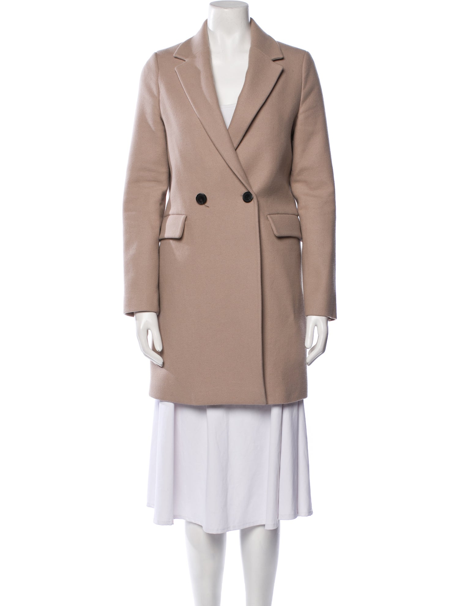 AllSaints Wool Peacoat