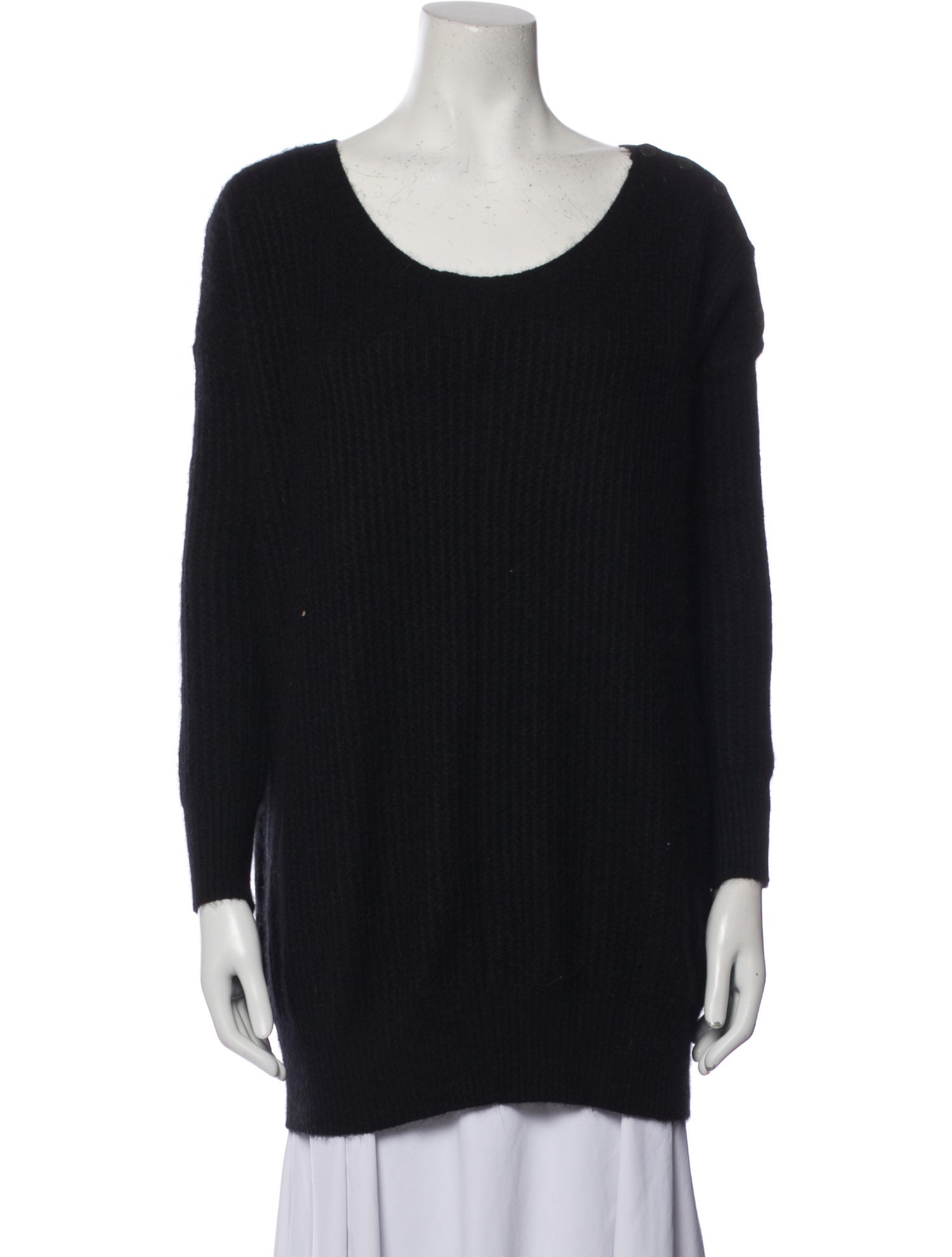 AllSaints Nylon Scoop Neck Sweater