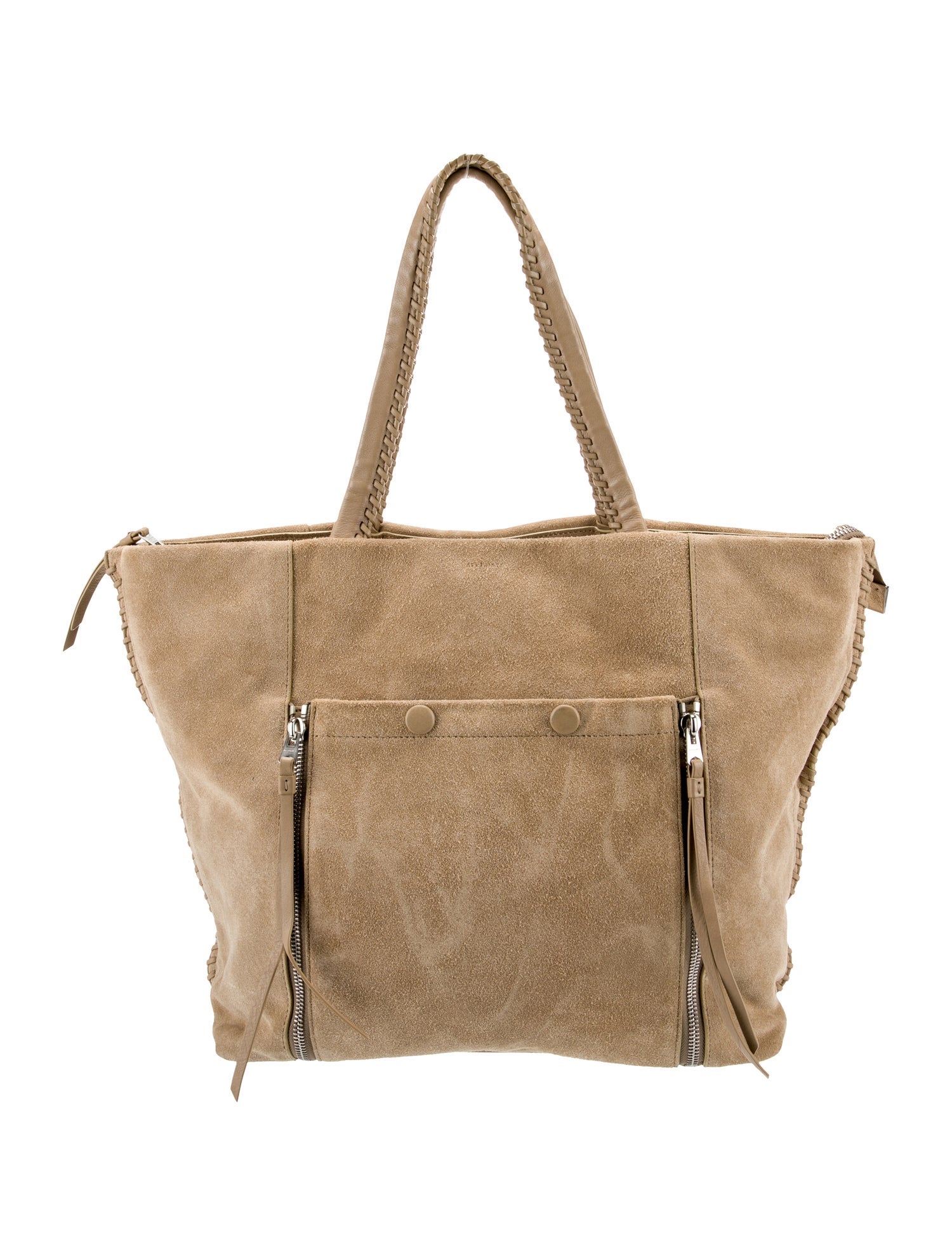 AllSaints Suede Weekender Bag