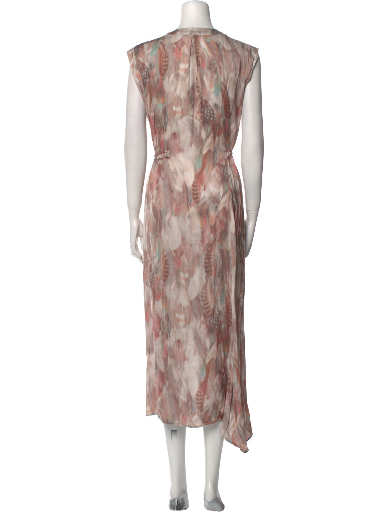 AllSaints Printed Long Dress