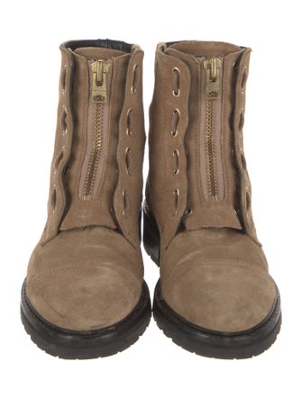 AllSaints Suede Combat Boots