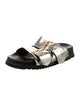 AllSaints Leather Colorblock Pattern Slides