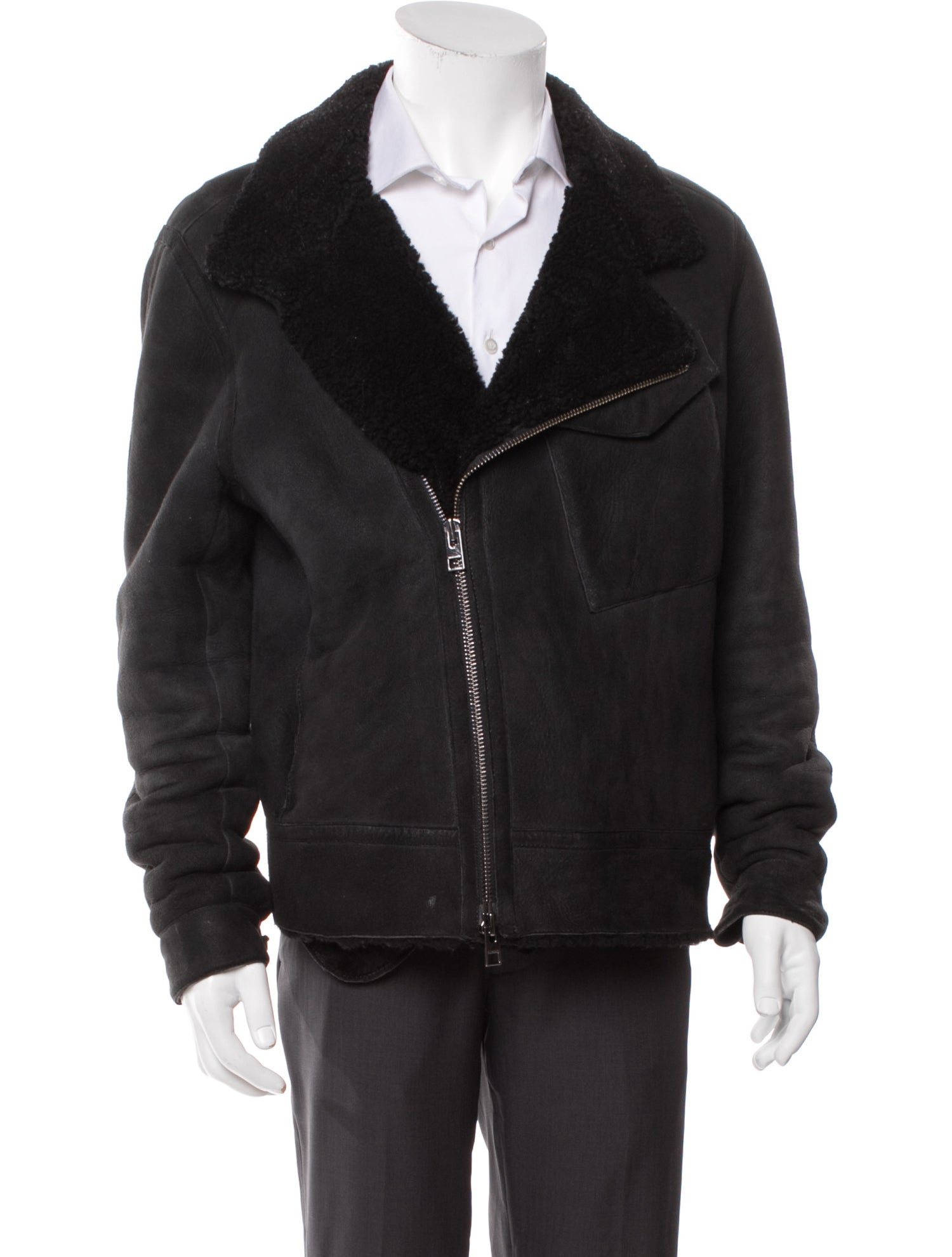 AllSaints Shearling Moto Jacket