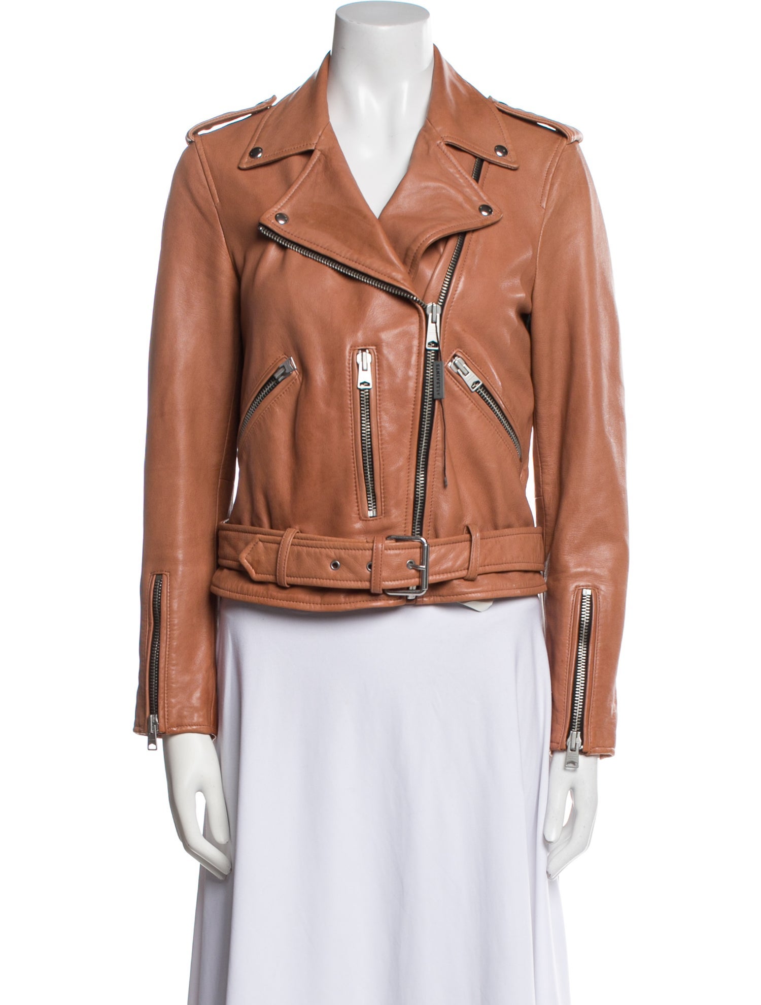 AllSaints Leather Biker Jacket