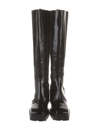 AllSaints Leather Rain Boots