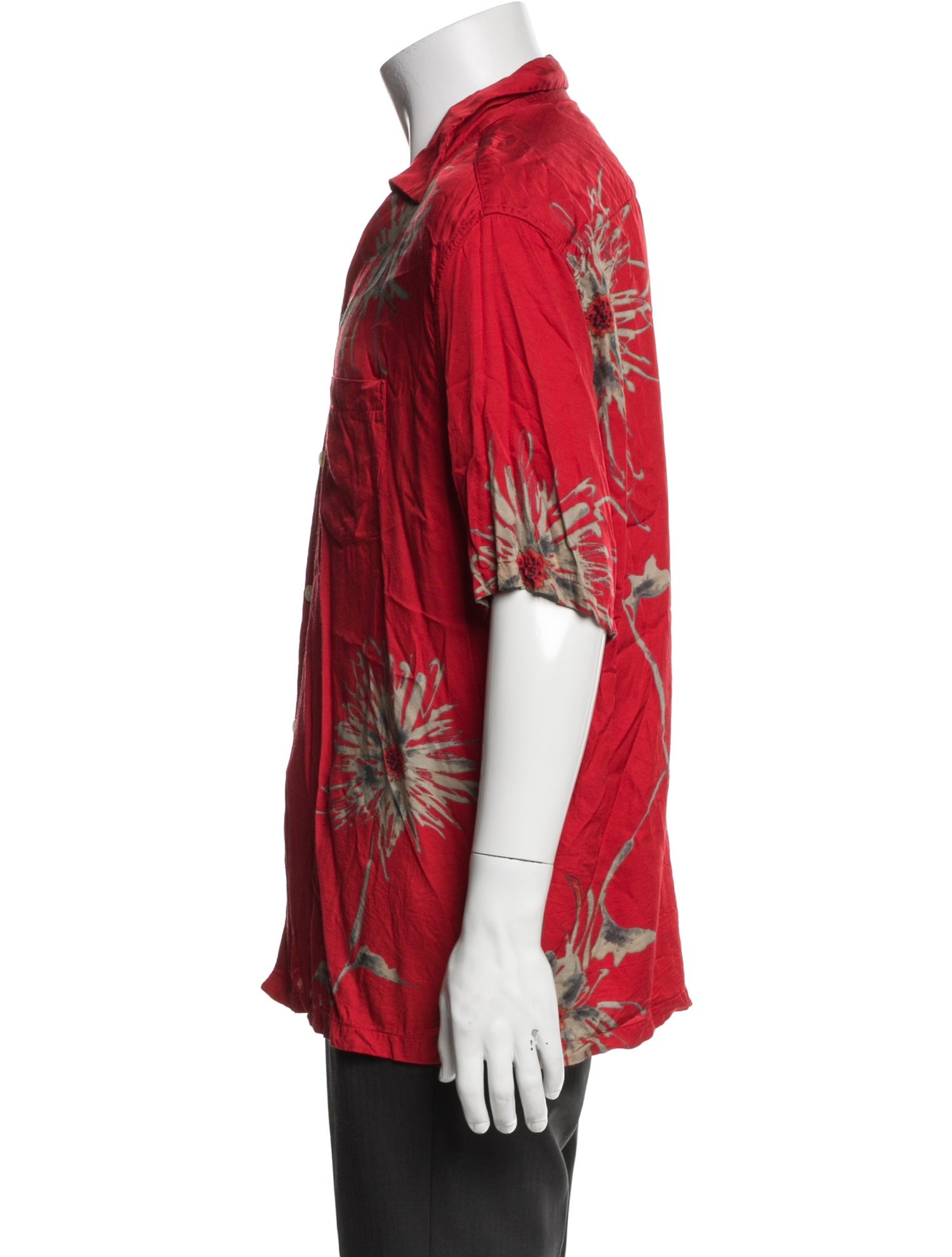 AllSaints Printed Three-Quarter Sleeve Shirt