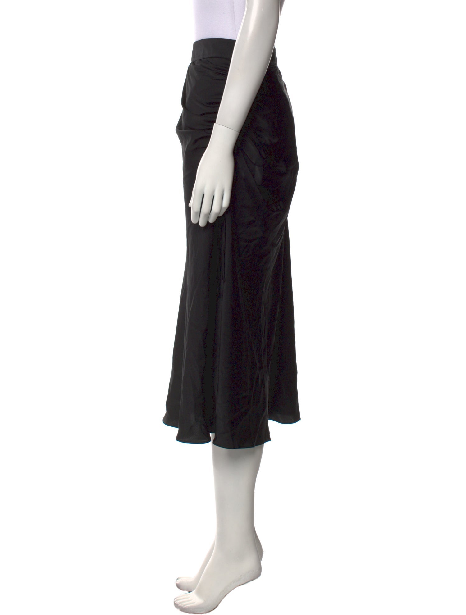 AllSaints Pleated Accents Midi Length Skirt