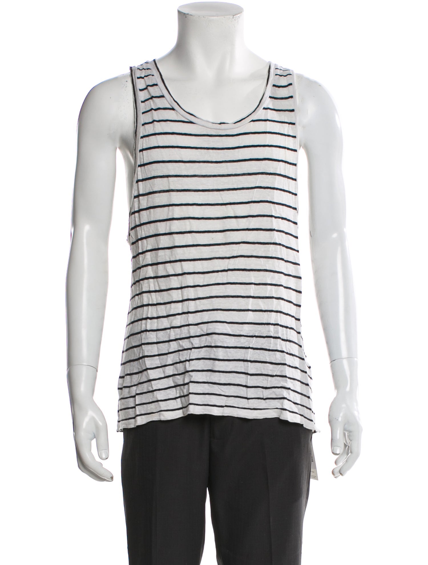 AllSaints Linen Striped T-Shirt