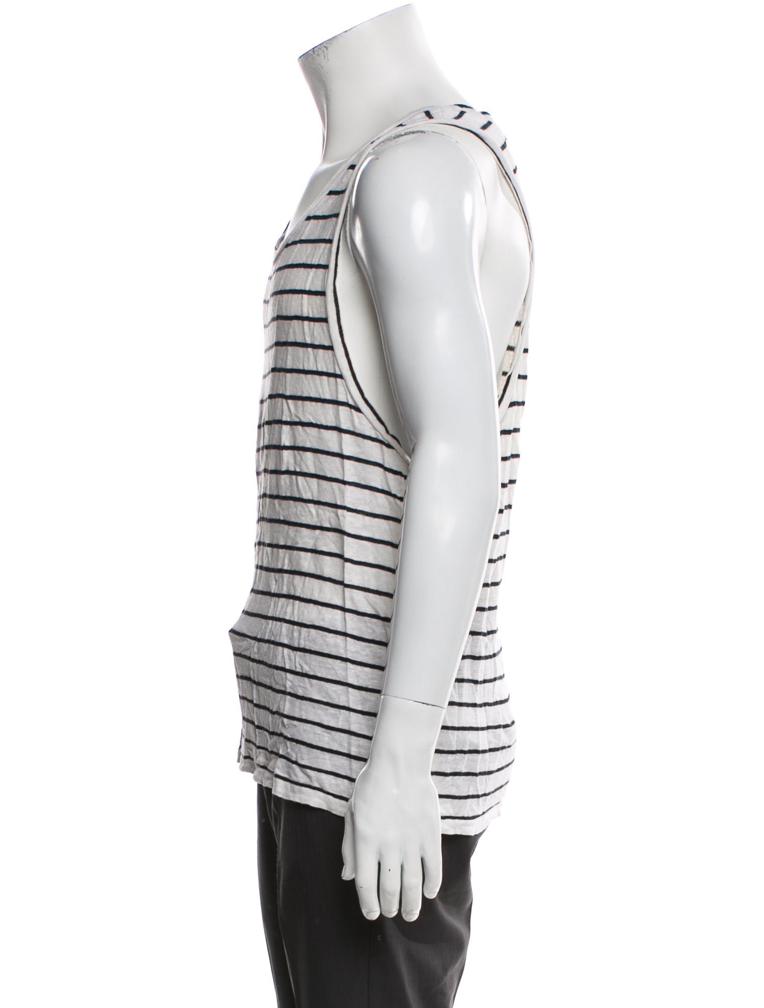 AllSaints Linen Striped T-Shirt