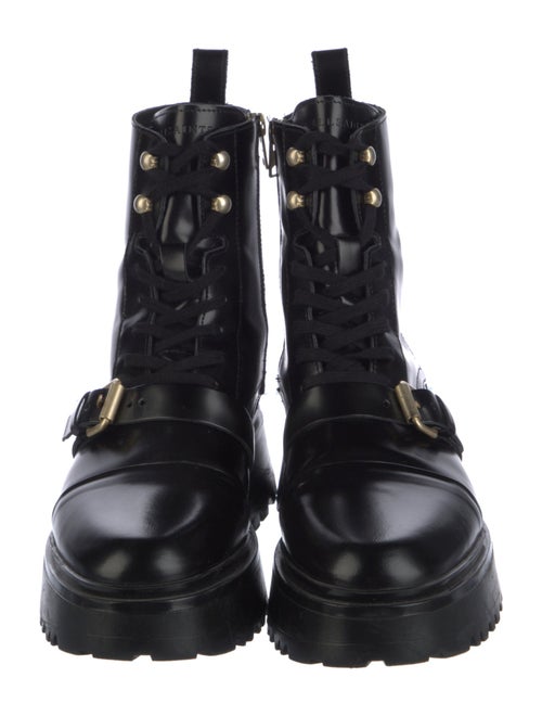 AllSaints Patent Leather Combat Boots