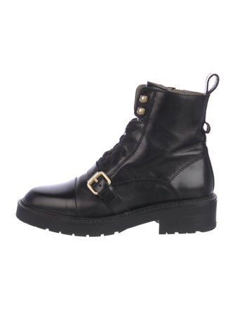 AllSaints Leather Combat Boots