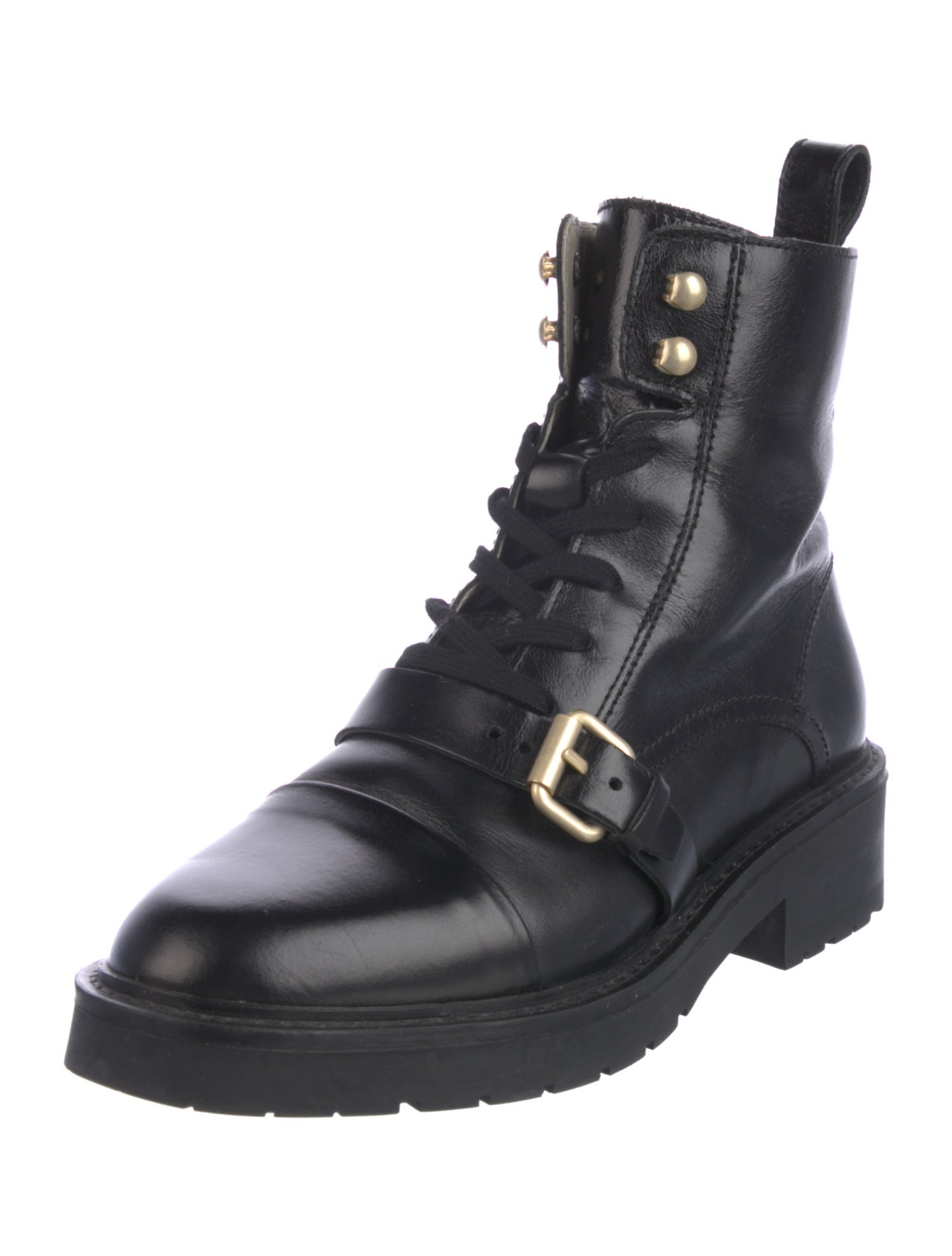 AllSaints Leather Combat Boots