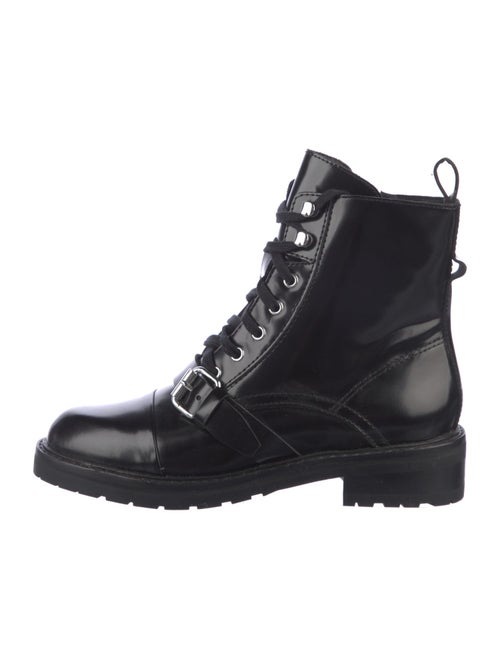 AllSaints Patent Leather Combat Boots