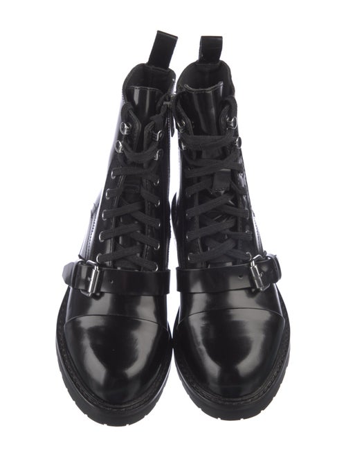 AllSaints Patent Leather Combat Boots