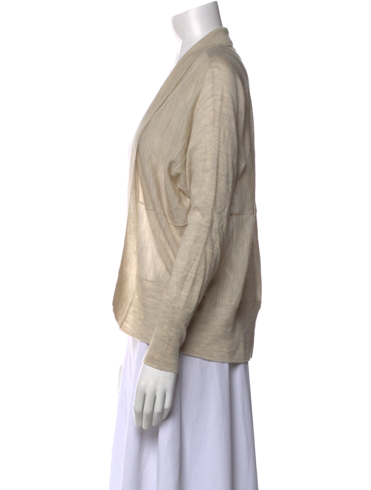 AllSaints Merino Wool Open Front Sweater