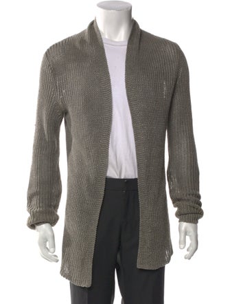 AllSaints Linen Open Front Cardigan