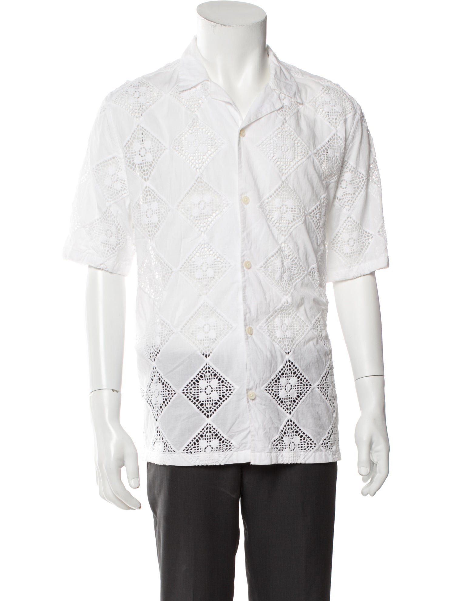 AllSaints Graphic Print Short Sleeve Shirt