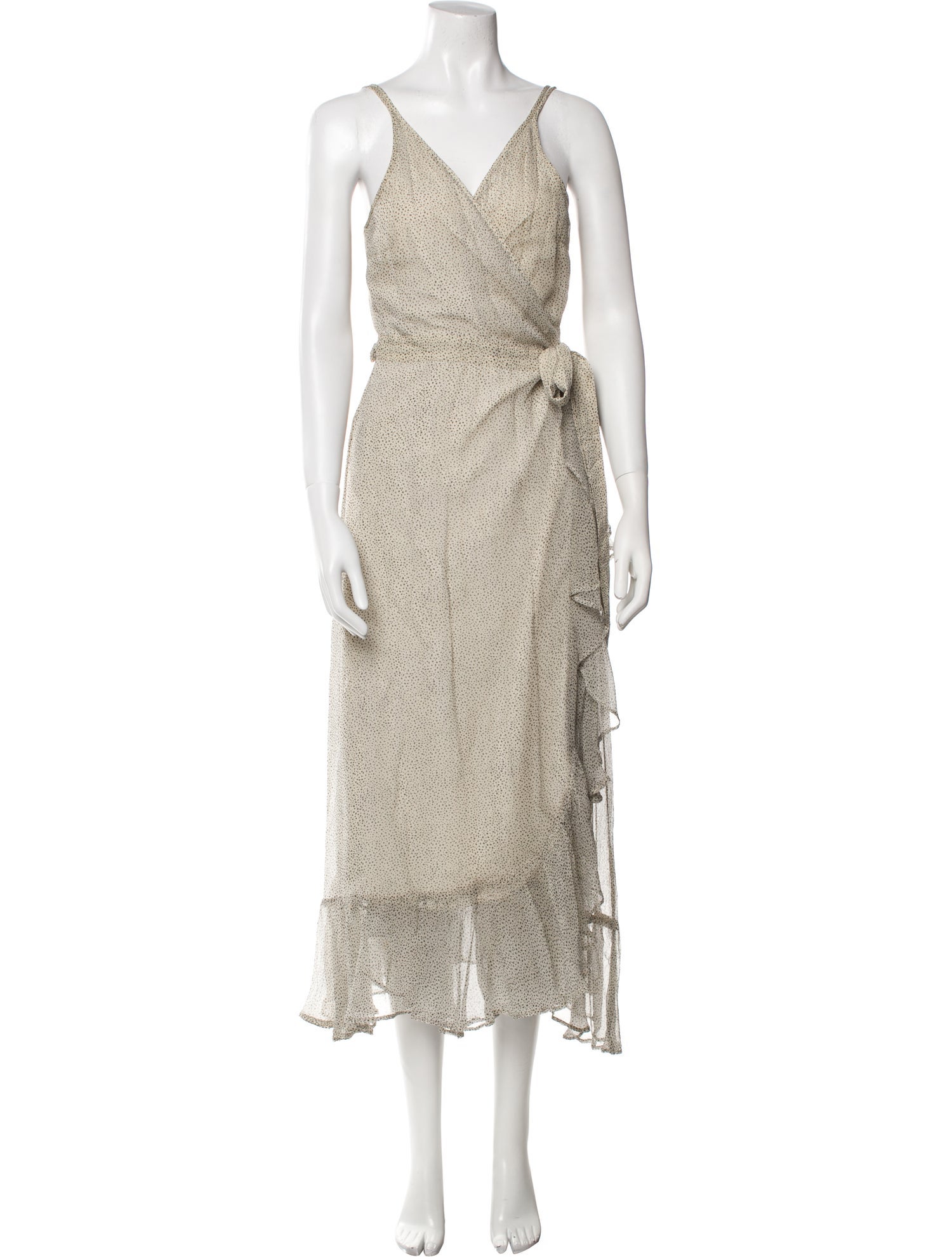 AllSaints V-Neck Long Dress