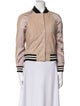 AllSaints Suede Striped Bomber Jacket
