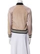 AllSaints Suede Striped Bomber Jacket