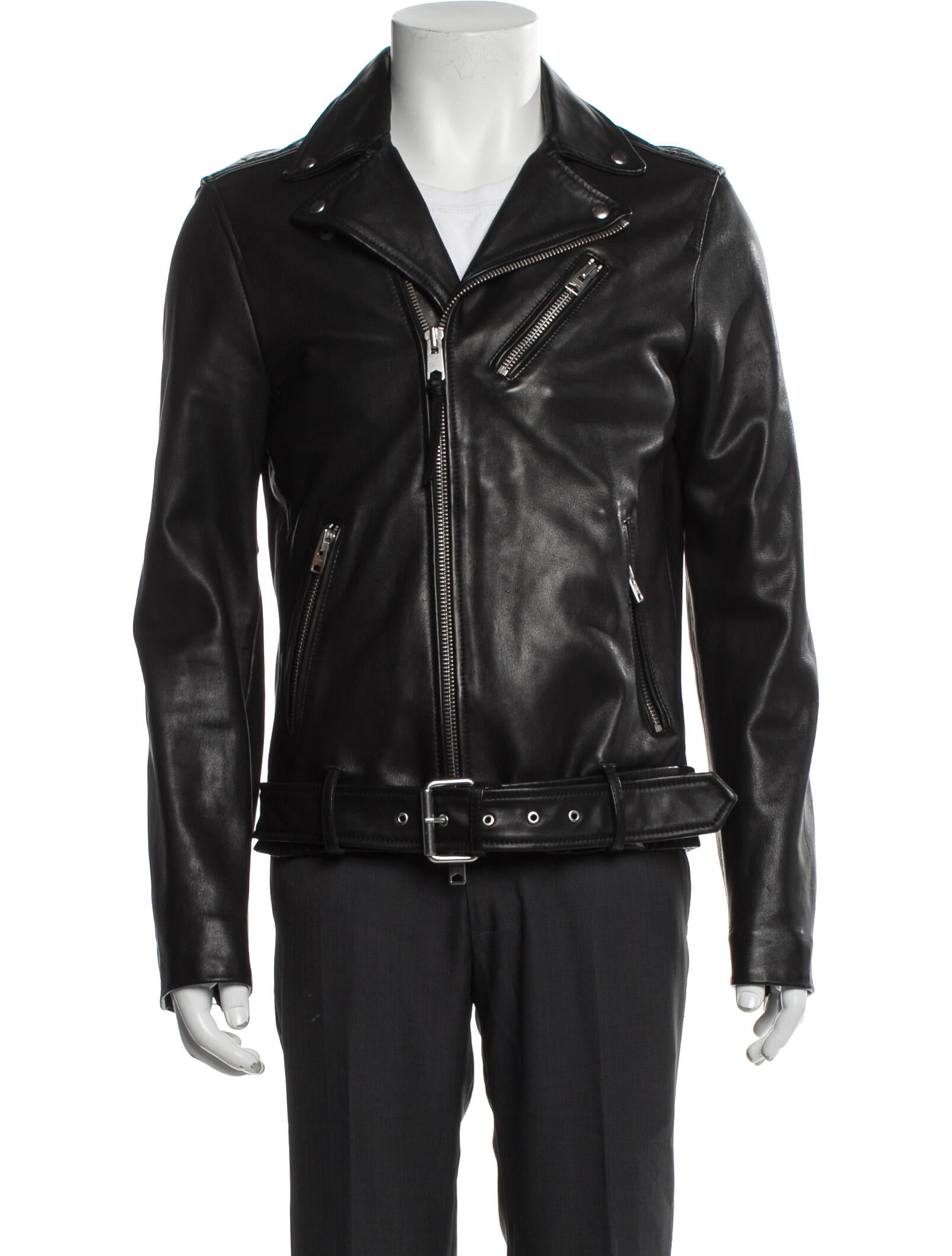 AllSaints Lamb Leather Moto Jacket