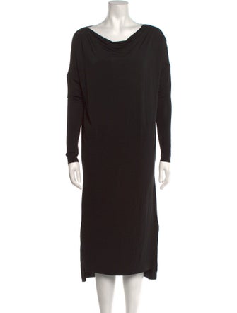 AllSaints Cowl Neck Midi Length Dress