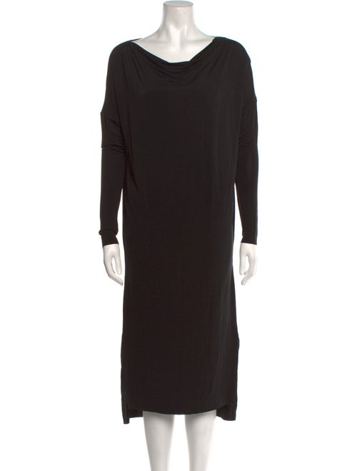 AllSaints Cowl Neck Midi Length Dress
