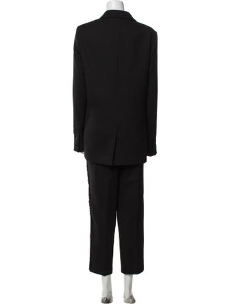 AllSaints Fringe Trim Accent Pantsuit