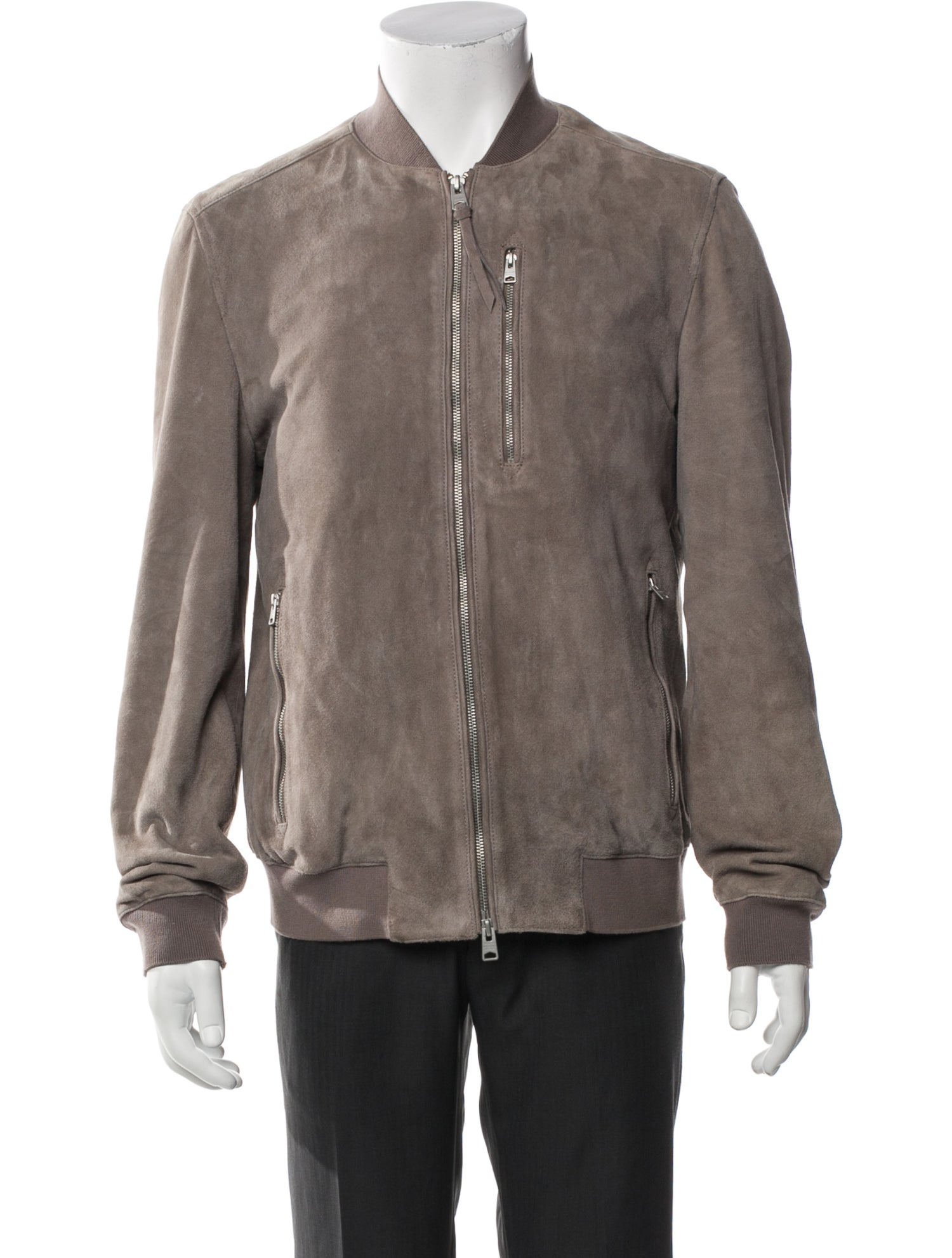 AllSaints Suede Bomber Jacket