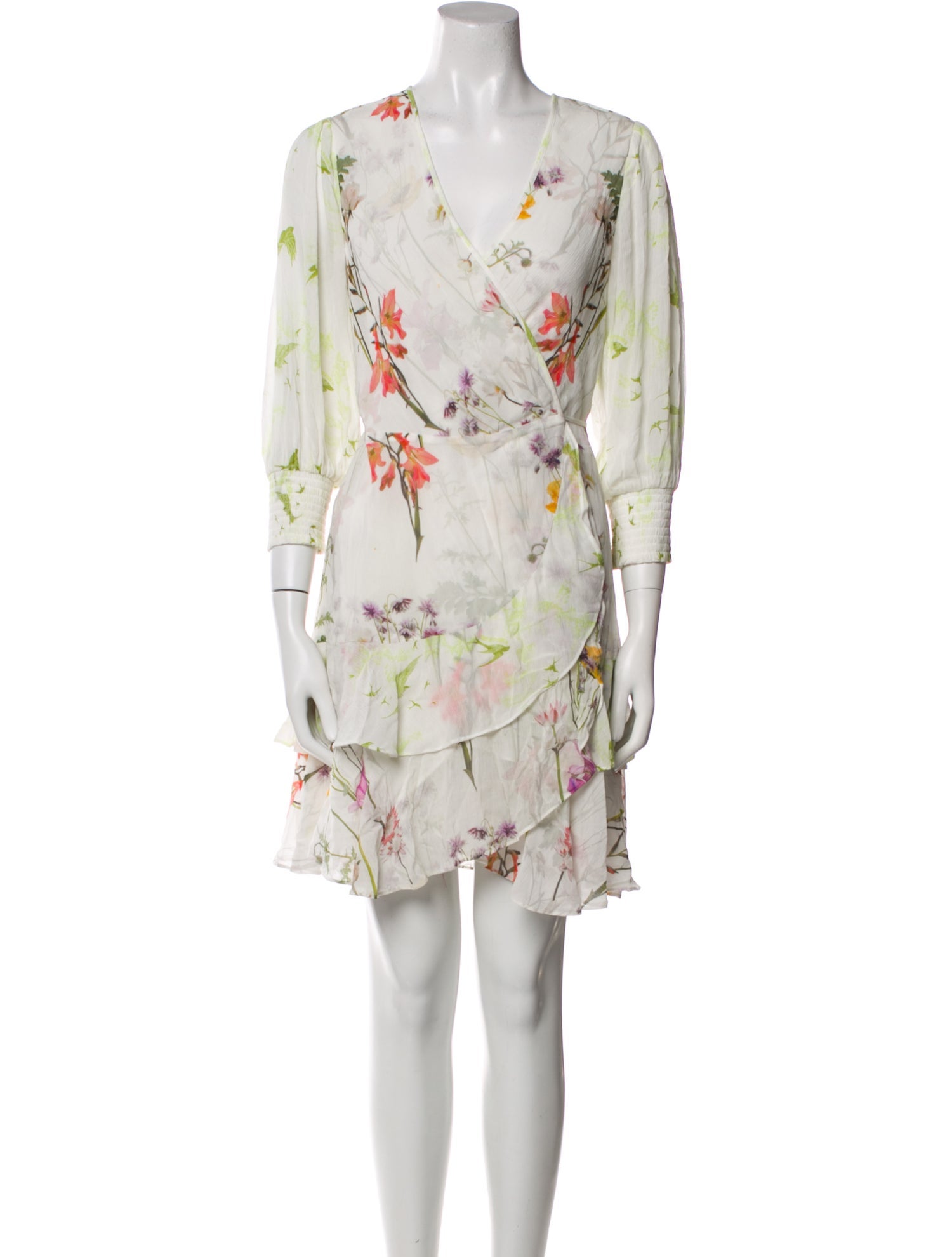 AllSaints Floral Print Mini Dress