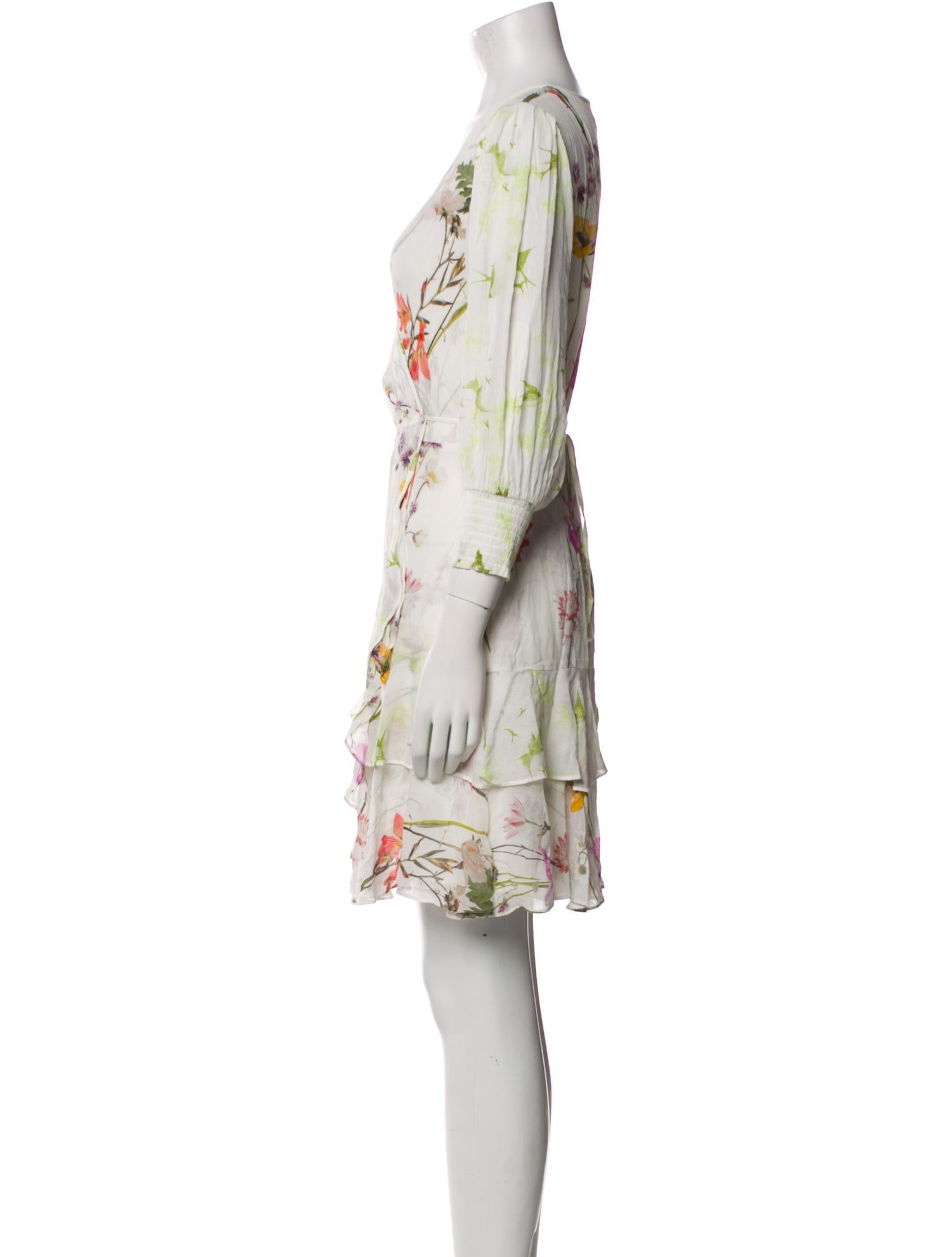 AllSaints Floral Print Mini Dress