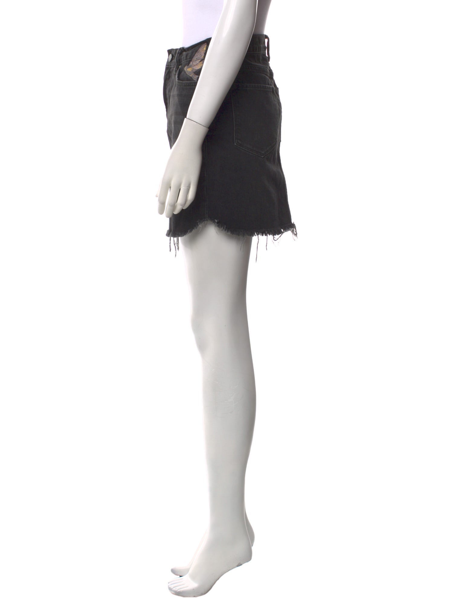 AllSaints Raw-Edge Trim Mini Skirt