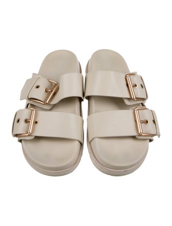 AllSaints Leather Slides