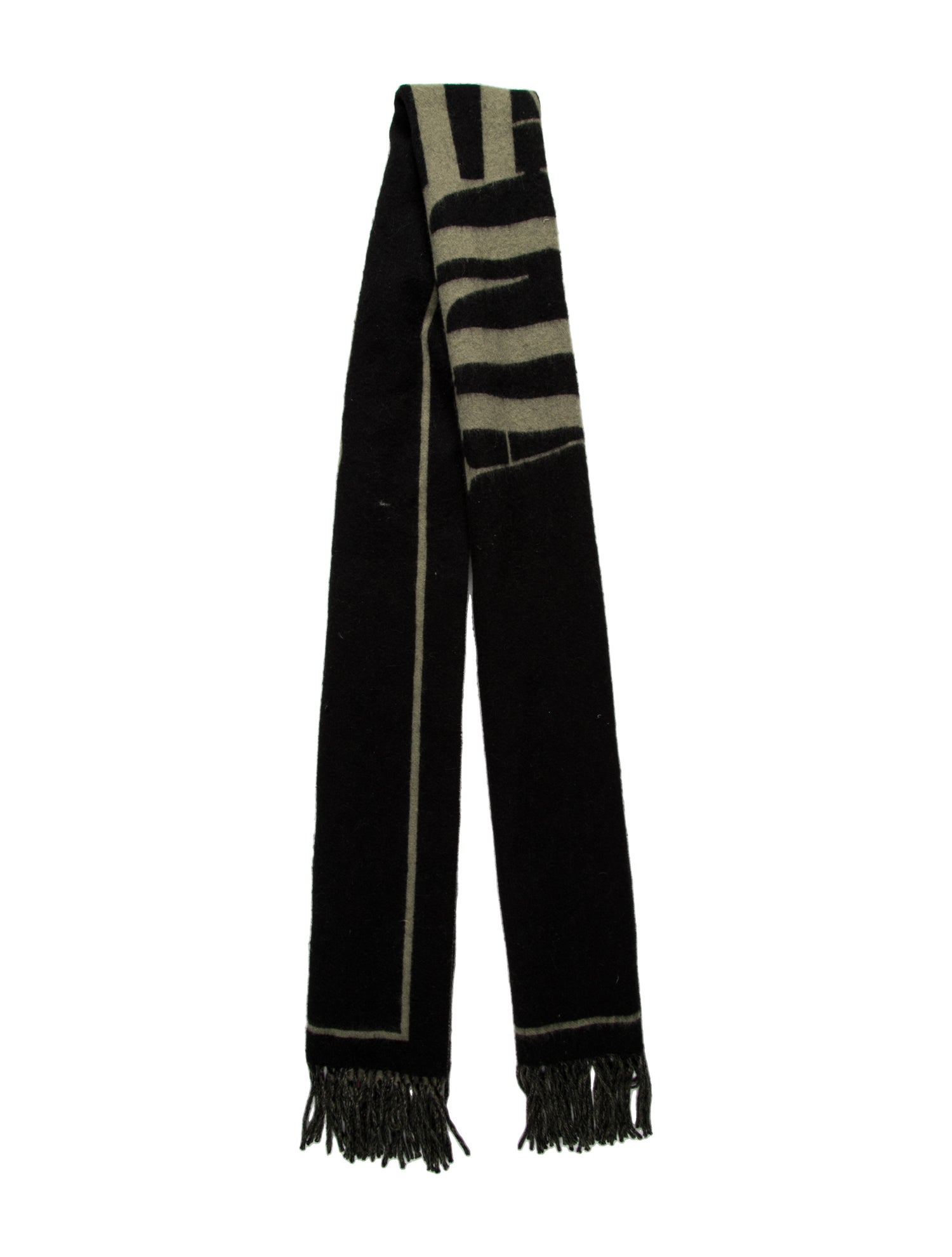 AllSaints Wool Striped Scarf