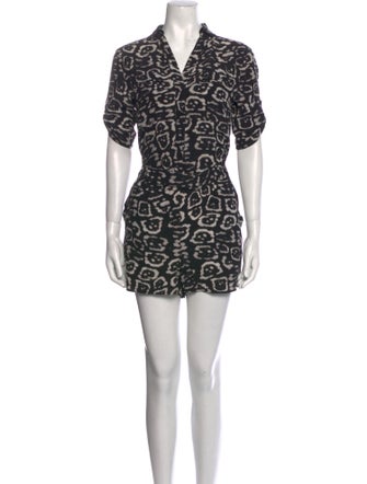 AllSaints Silk Printed Romper