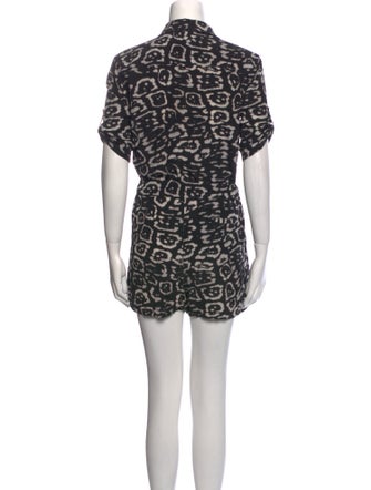 AllSaints Silk Printed Romper