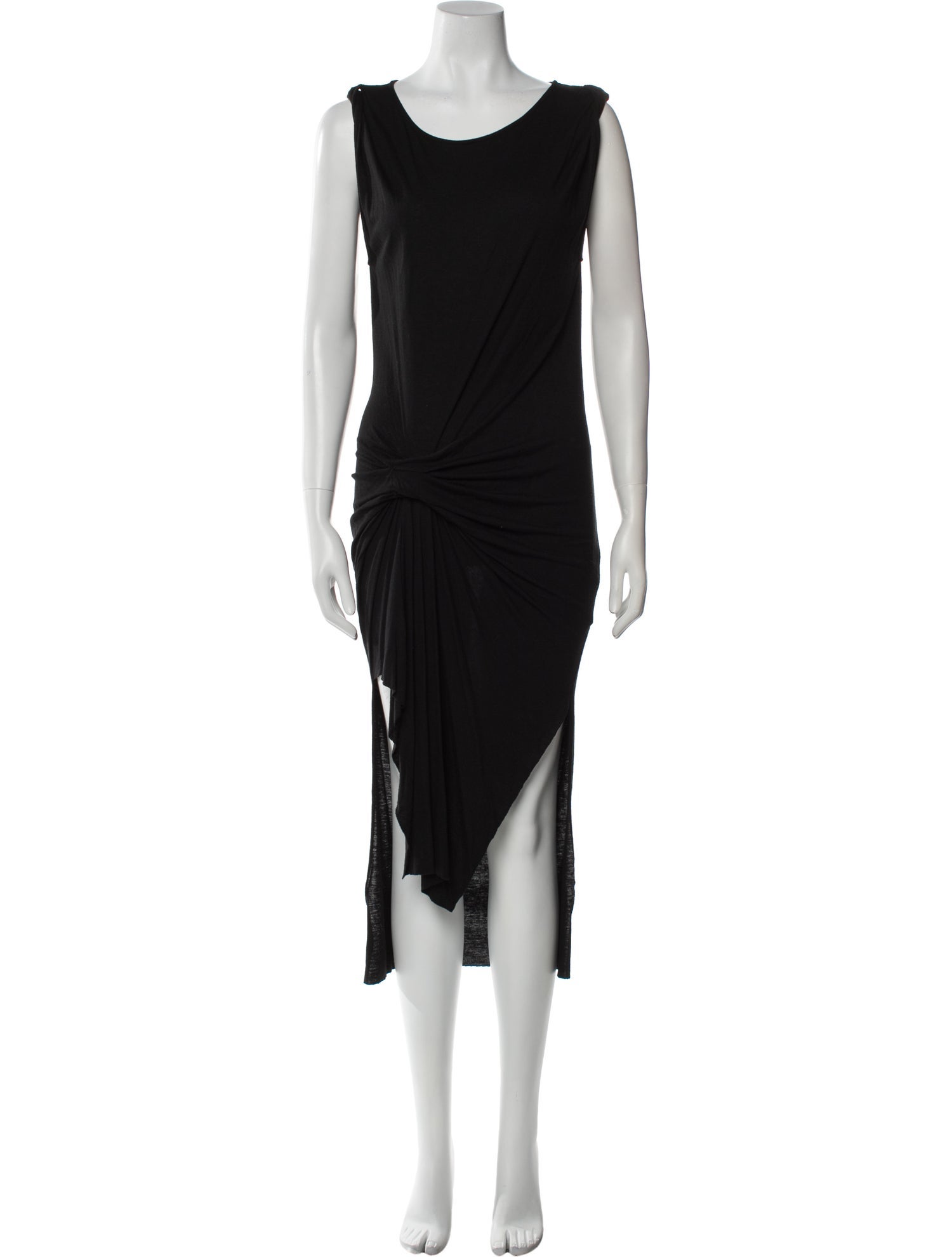AllSaints Scoop Neck Midi Length Dress