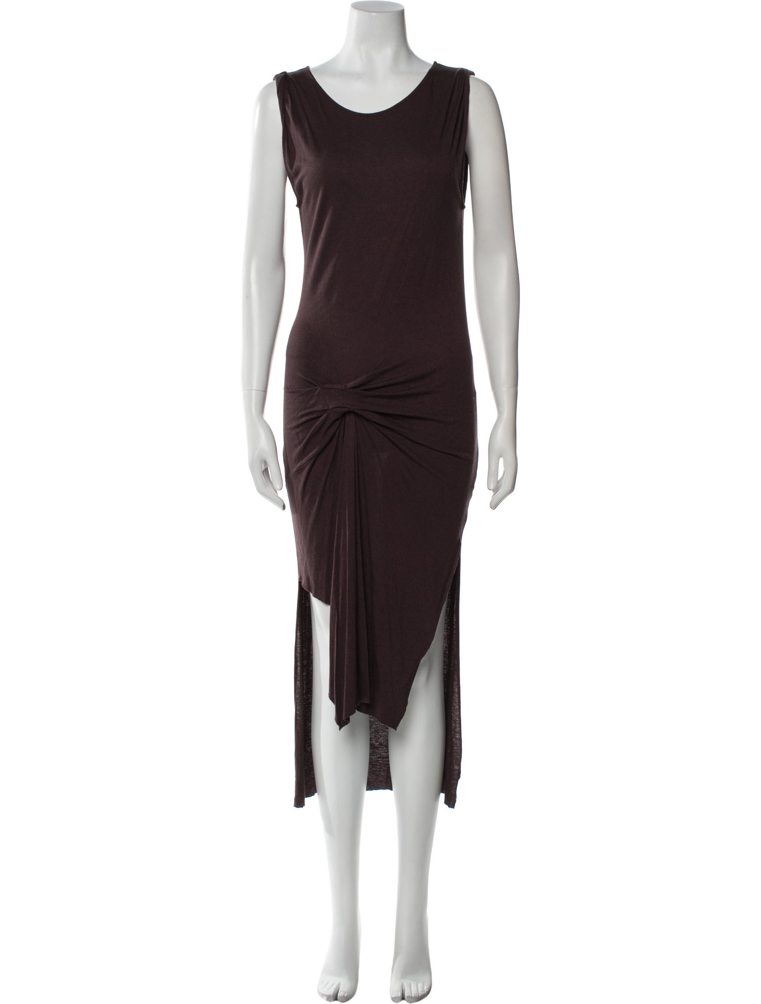 AllSaints Scoop Neck Midi Length Dress