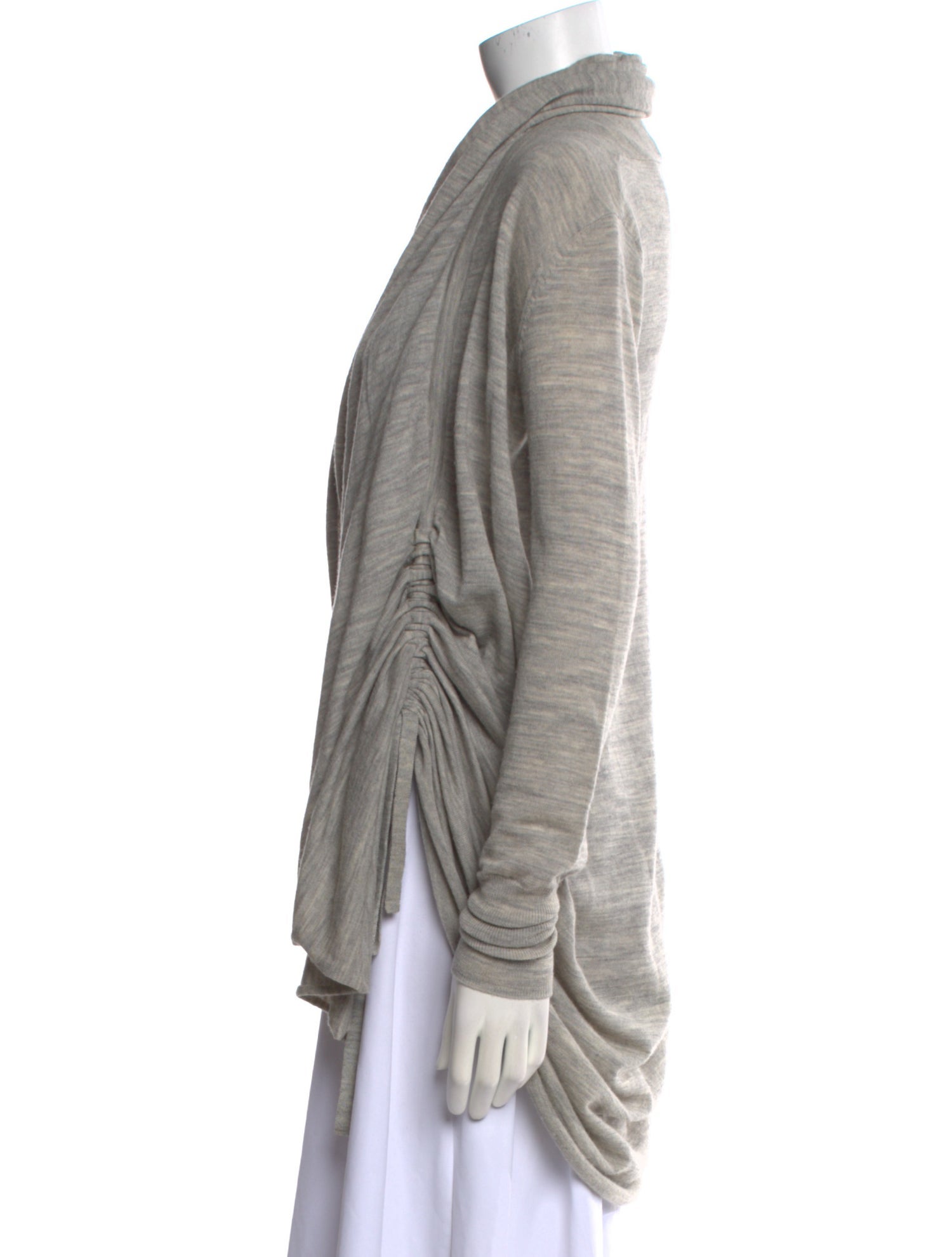 AllSaints Wool Open Front Sweater