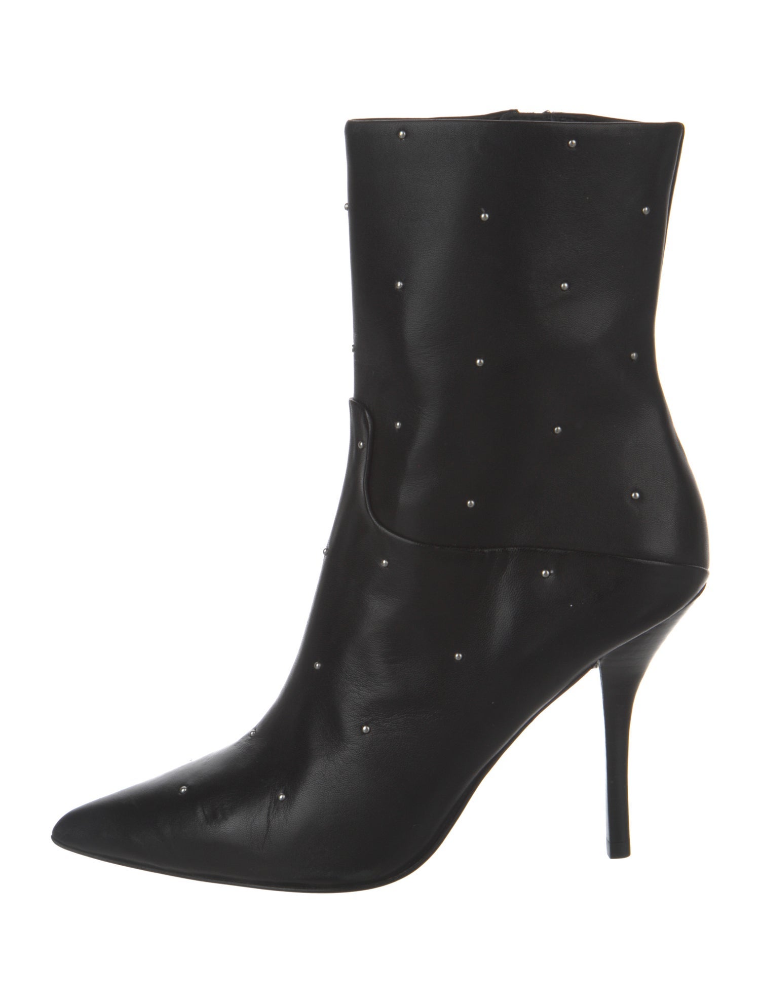 AllSaints Leather Studded Accents Boots