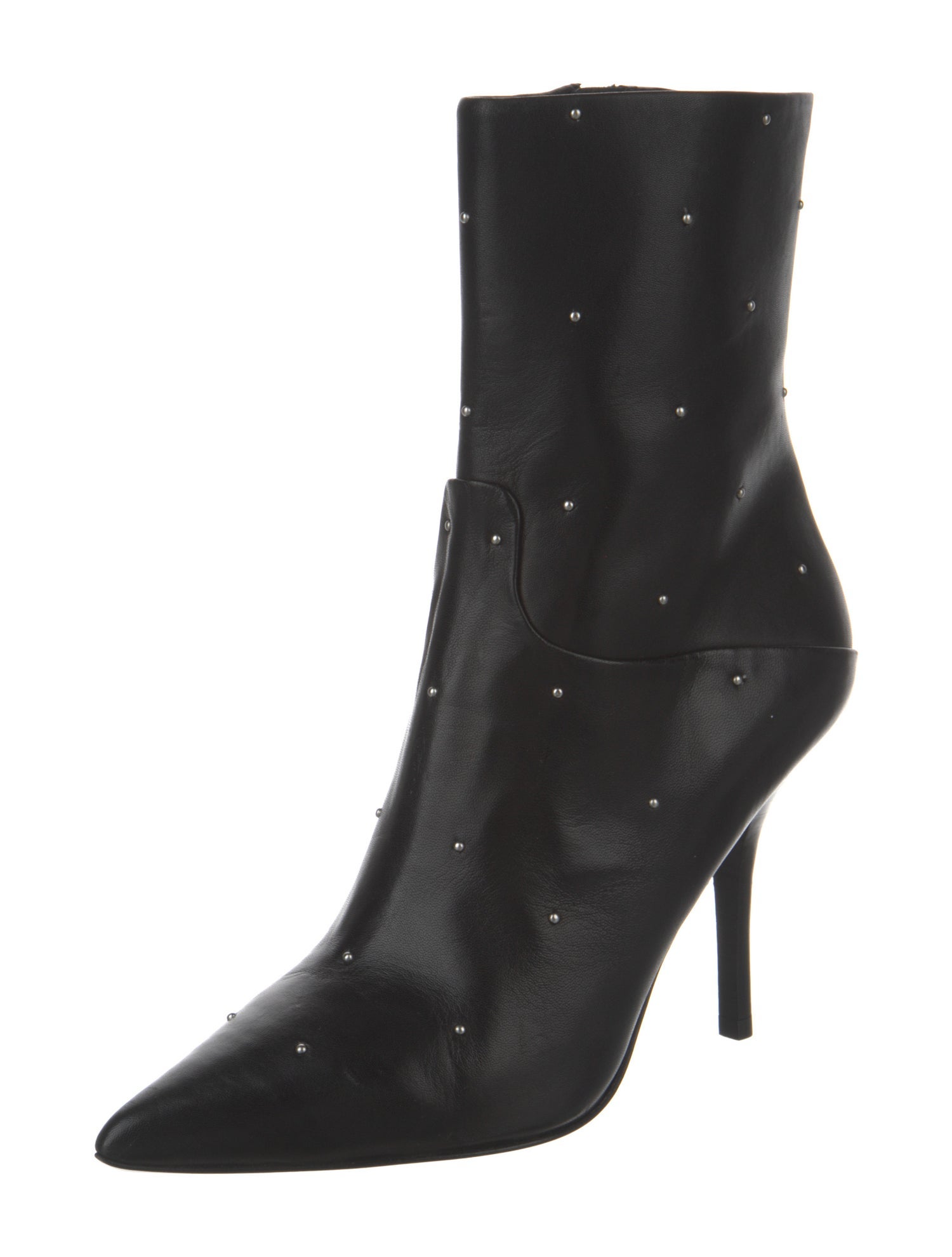 AllSaints Leather Studded Accents Boots
