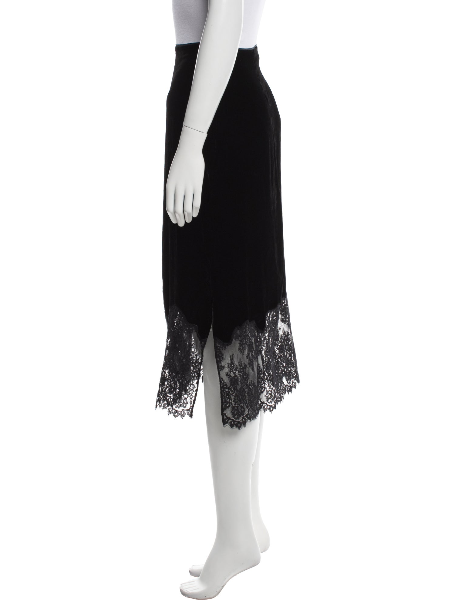 AllSaints Lace Pattern Midi Length Skirt