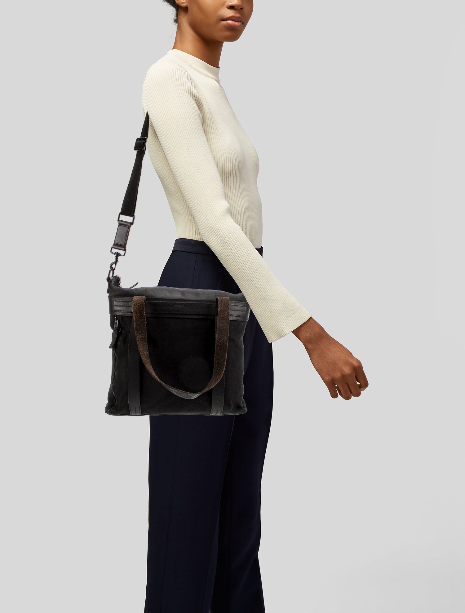 AllSaints Canvas Messenger Bag