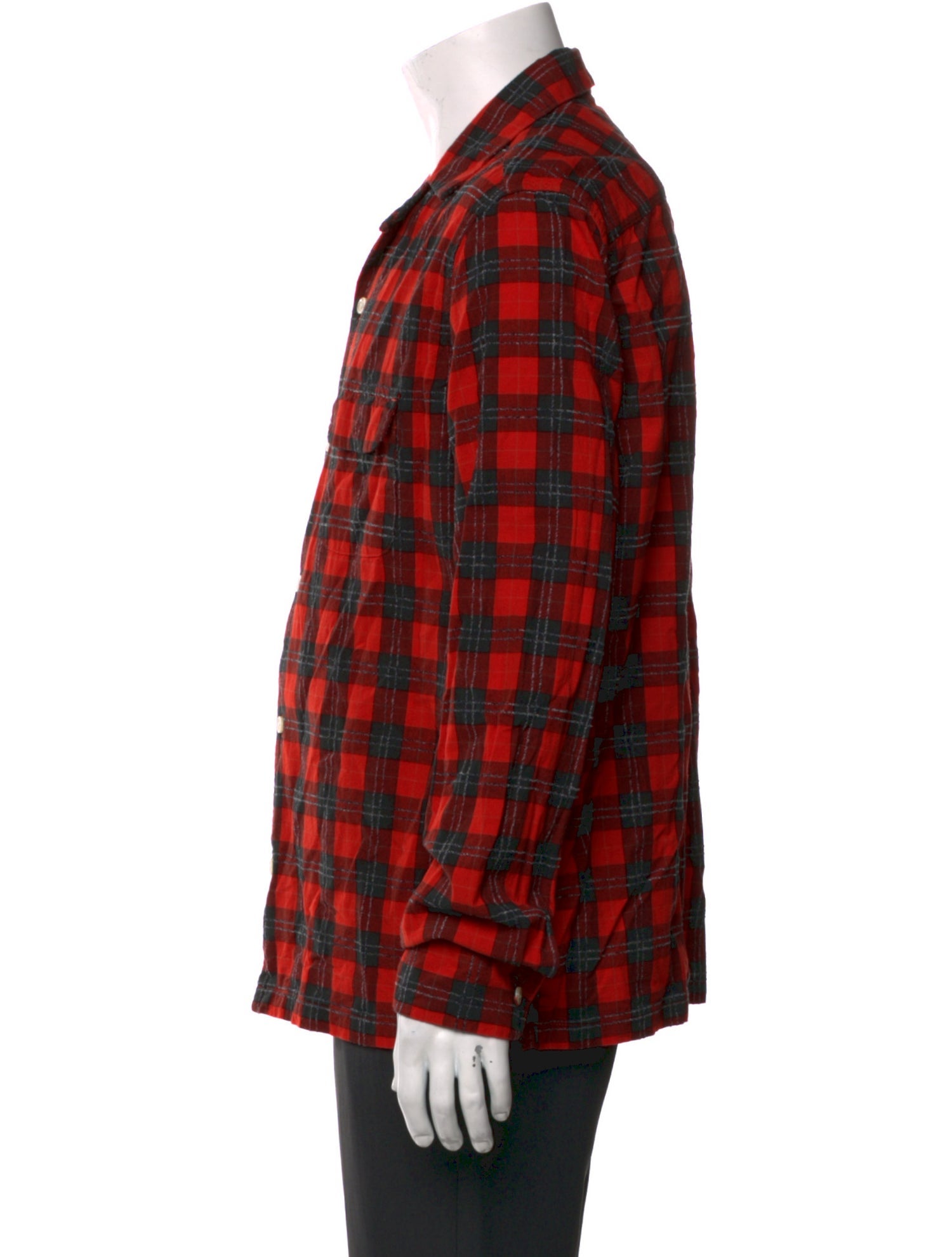 AllSaints Plaid Print Long Sleeve Shirt w/ Tags