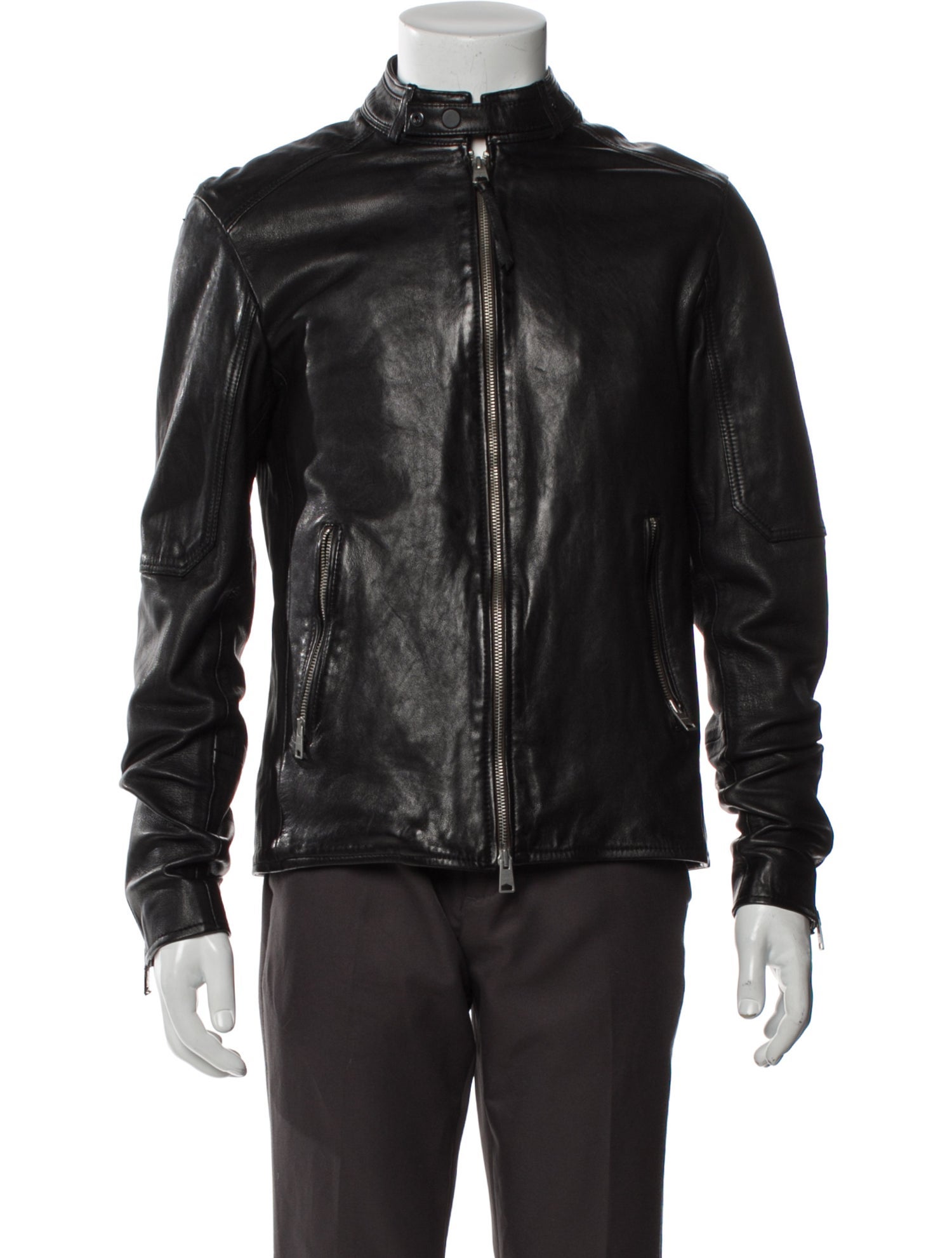 AllSaints Lambskin Moto Jacket