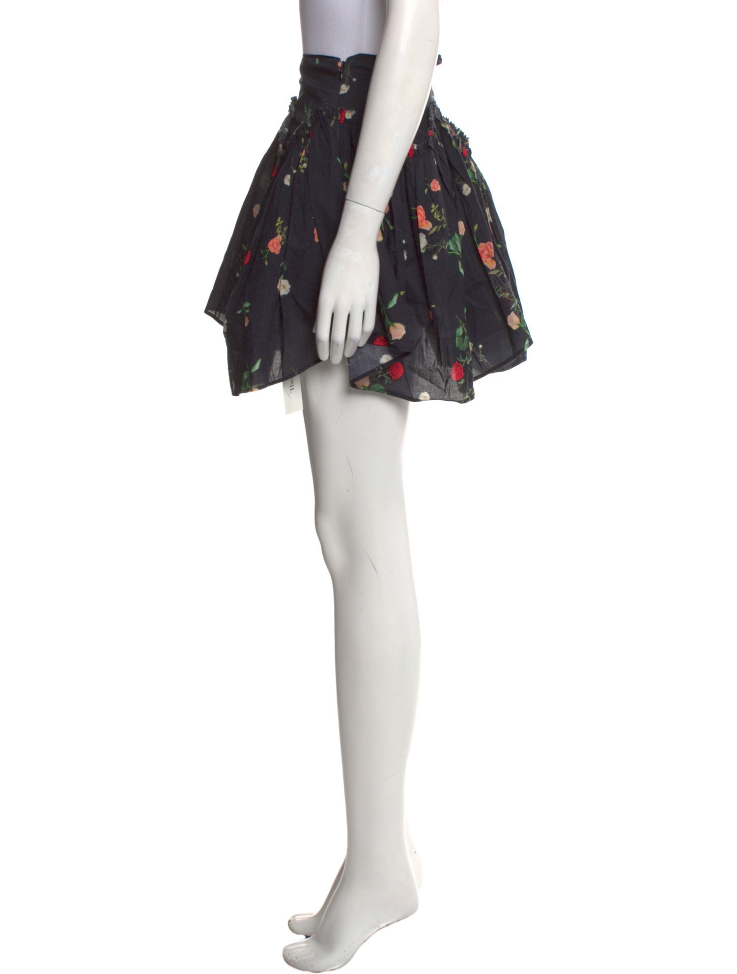 AllSaints Floral Print Mini Skirt