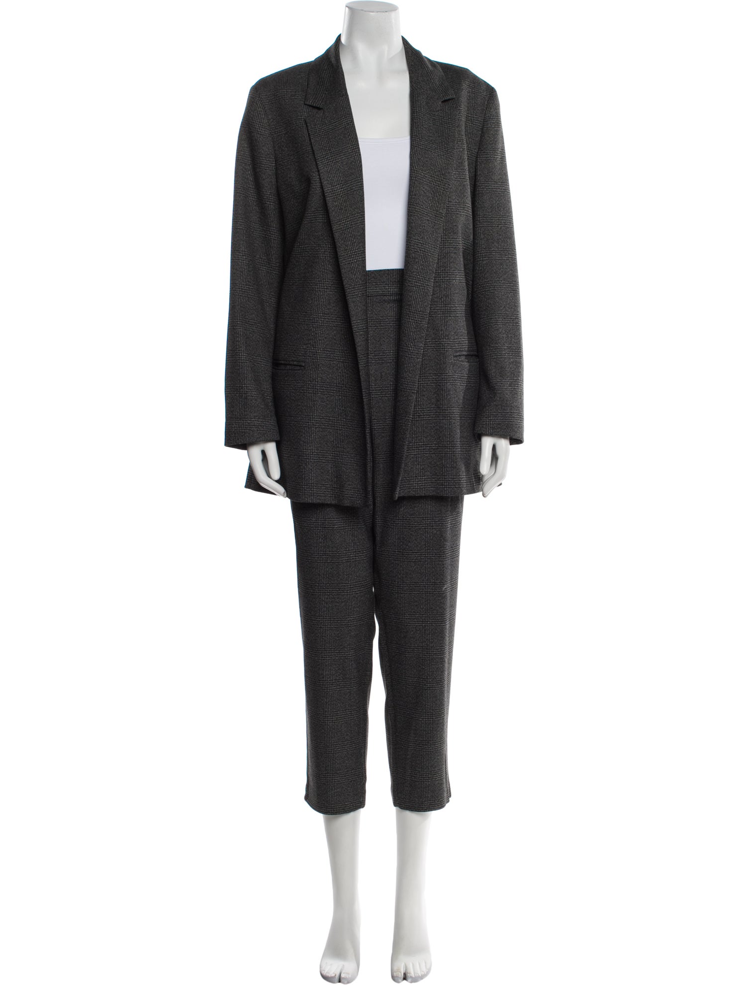 AllSaints Plaid Print Pantsuit